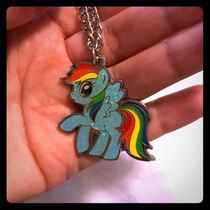 My Little Pony Rainbow Dash necklace!